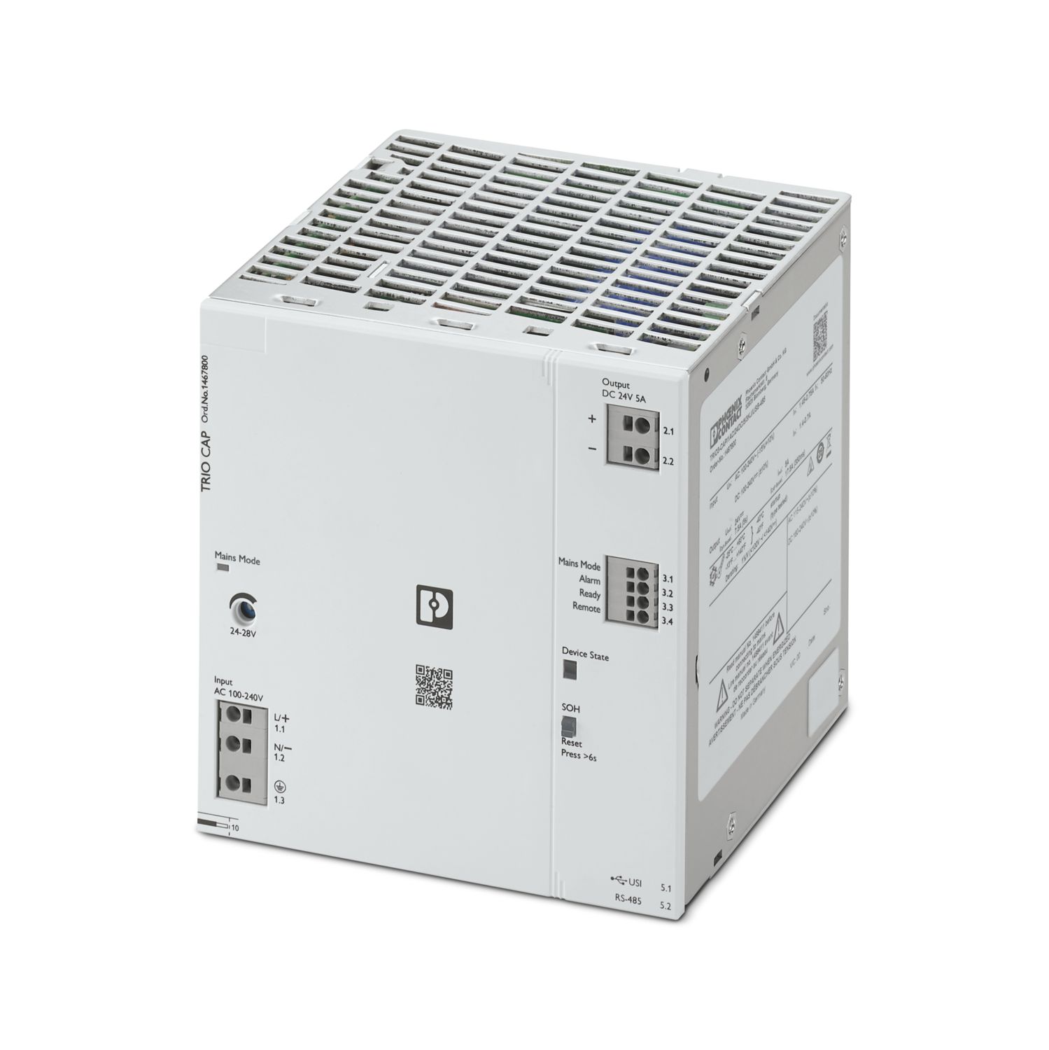 TRIO3-CAP/1AC/24DC/5/3KJ/USB-485
