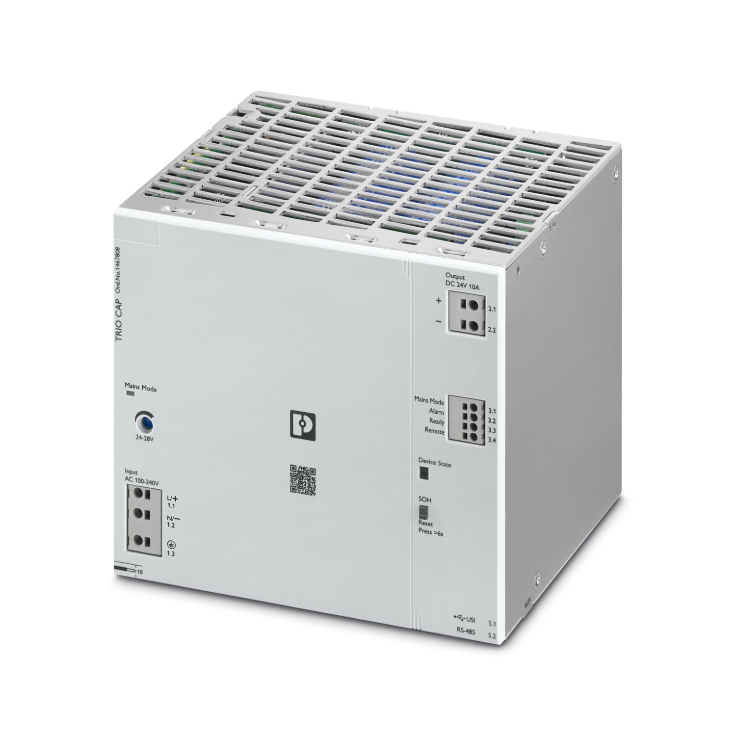 TRIO3-CAP/1AC/24DC/10/6KJ/USB-485