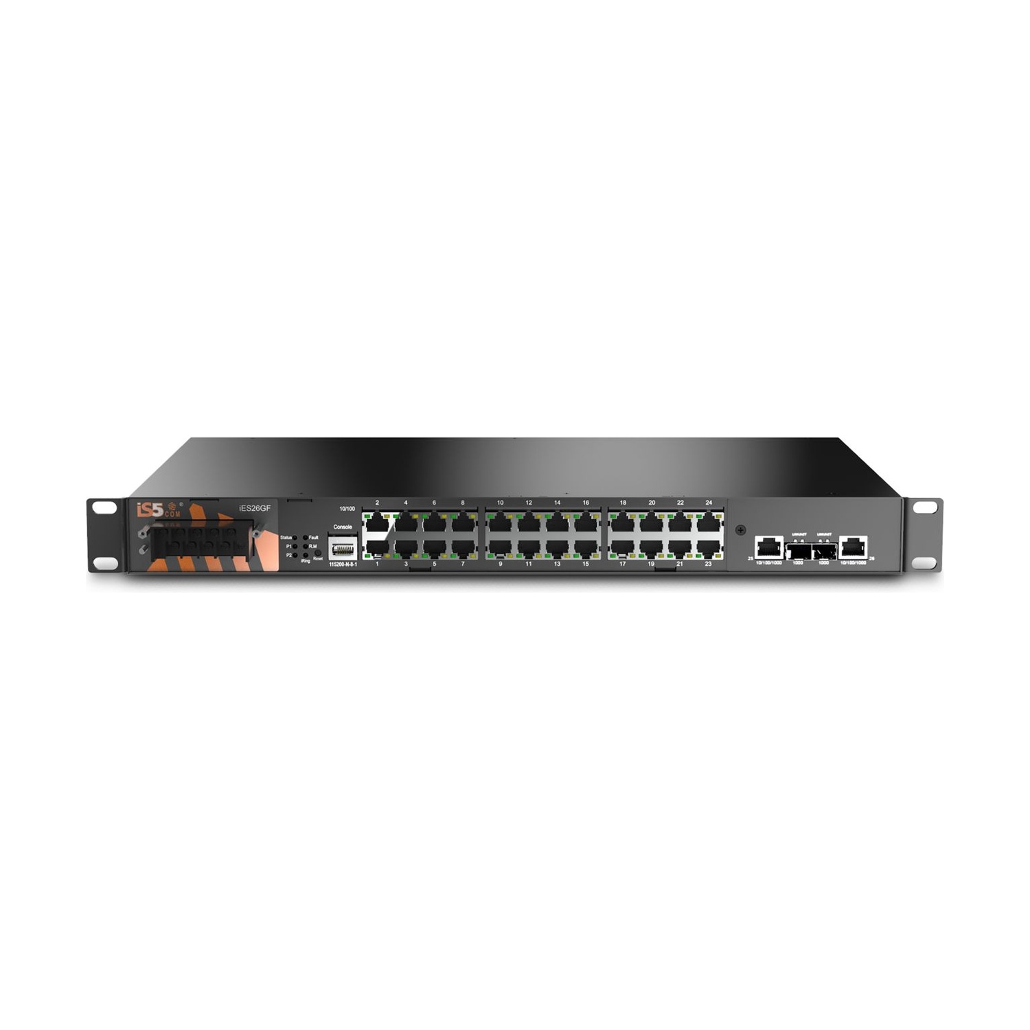 IES26GF-HV-HV-RR-16RJ45-2GSFP