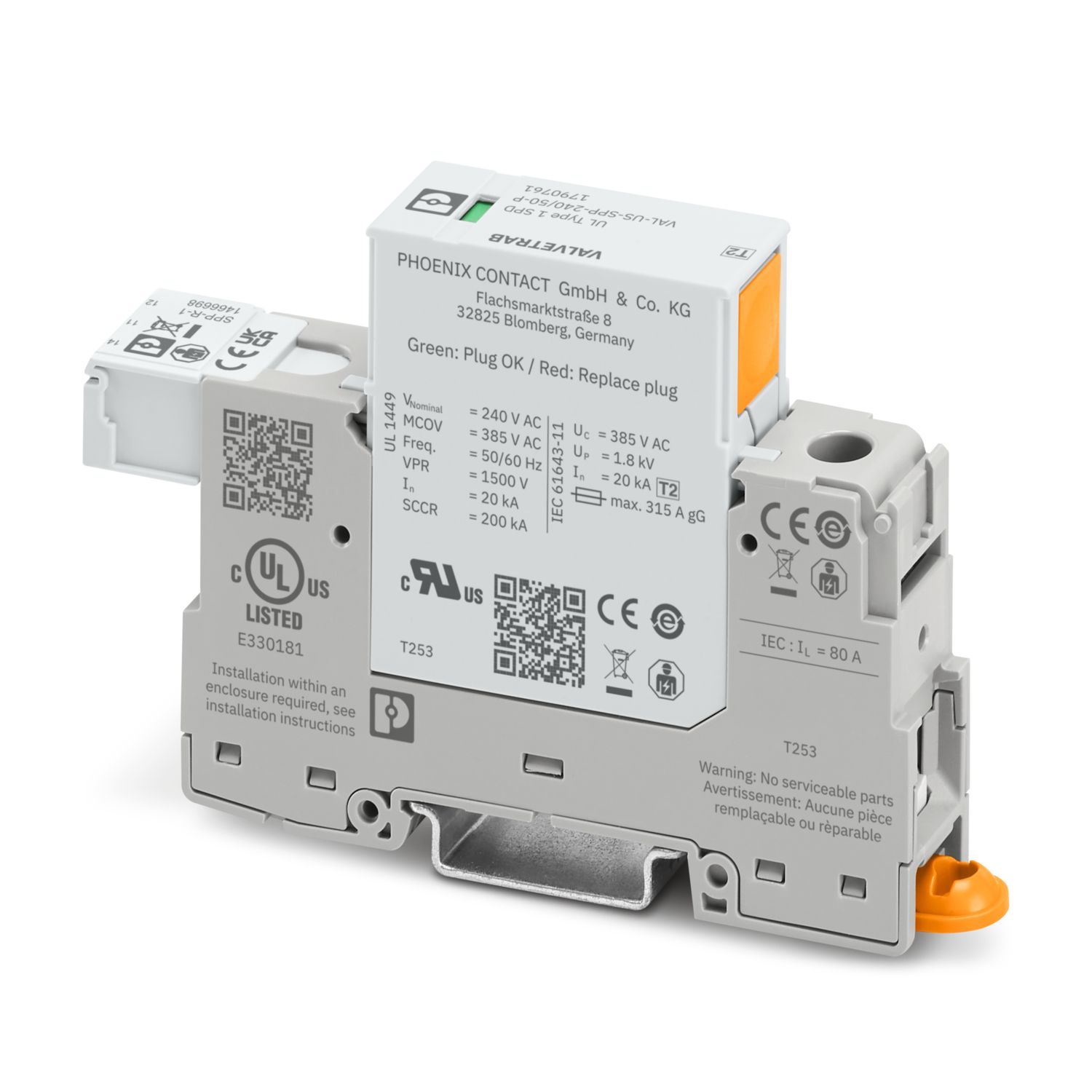 VAL-US-SPP-240/50/1+0-R