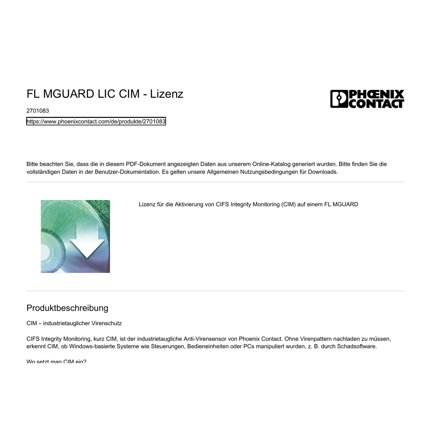 FL MGUARD LIC CIM