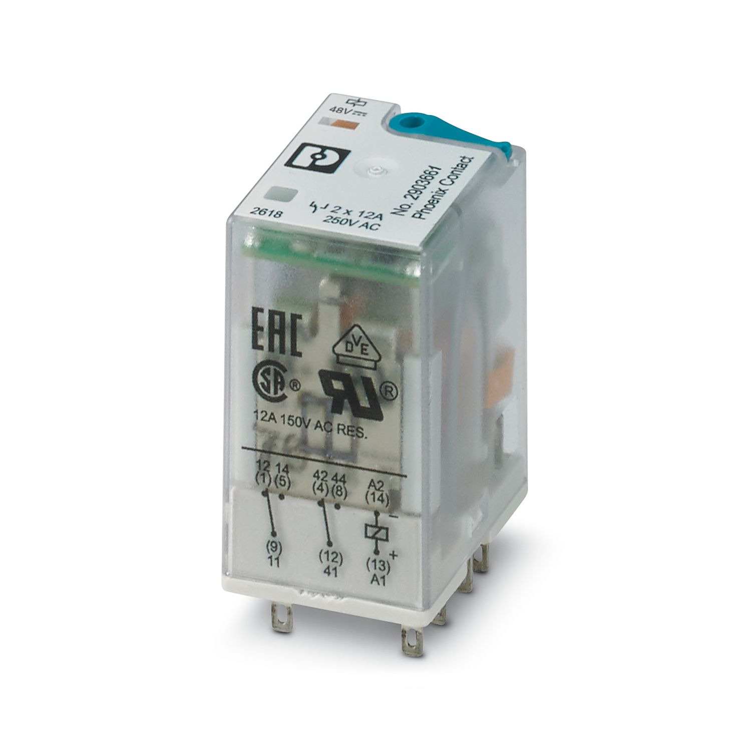 REL-IR2/LDP- 48DC/2X21 – Rơle 2PDT-48DC