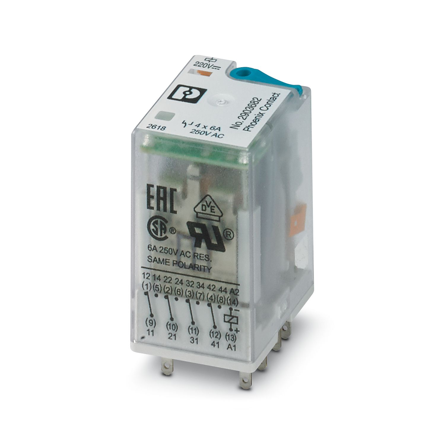 REL-IR4/LDP-220DC/4X21 Rơle 220DC 4PDT