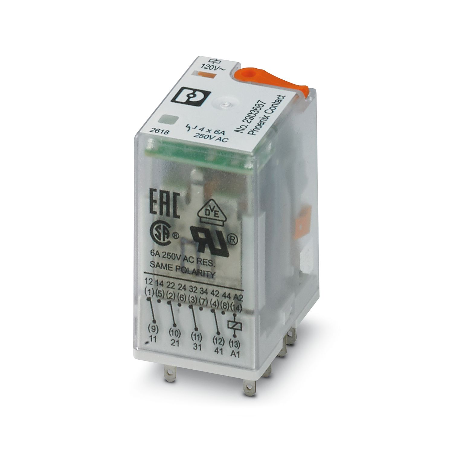REL-IR4/L-120AC/4X21 – Dòng relay 120VAC