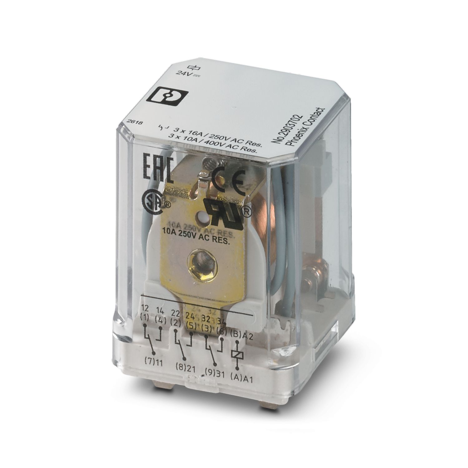 REL-PR3- 24DC/3X21 – Rơ le 3PT 24DC/16A