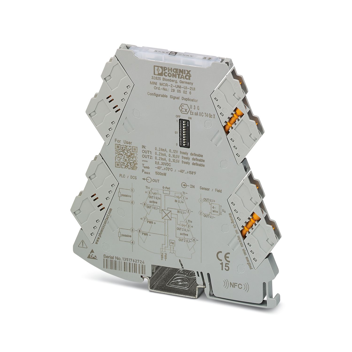 MINI MCR-2-UNI-UI-2UI-PT-C
