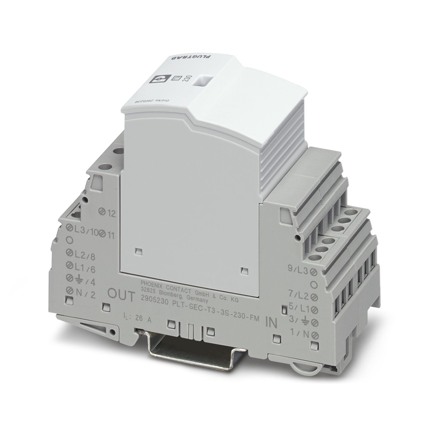 PLT-SEC-T3-3S-230-FM 
Imax:  3KA
Uc:    264VAC
Up:    1.5KV