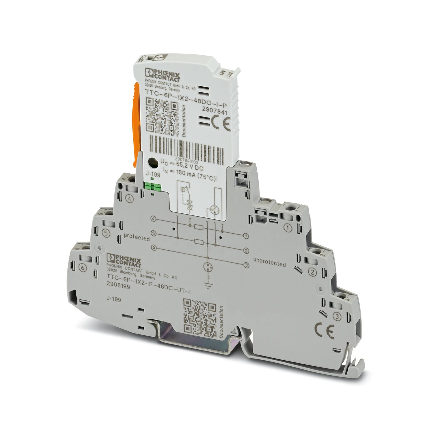 TTC-6P-1X2-F-48DC-UT-I Chống sét