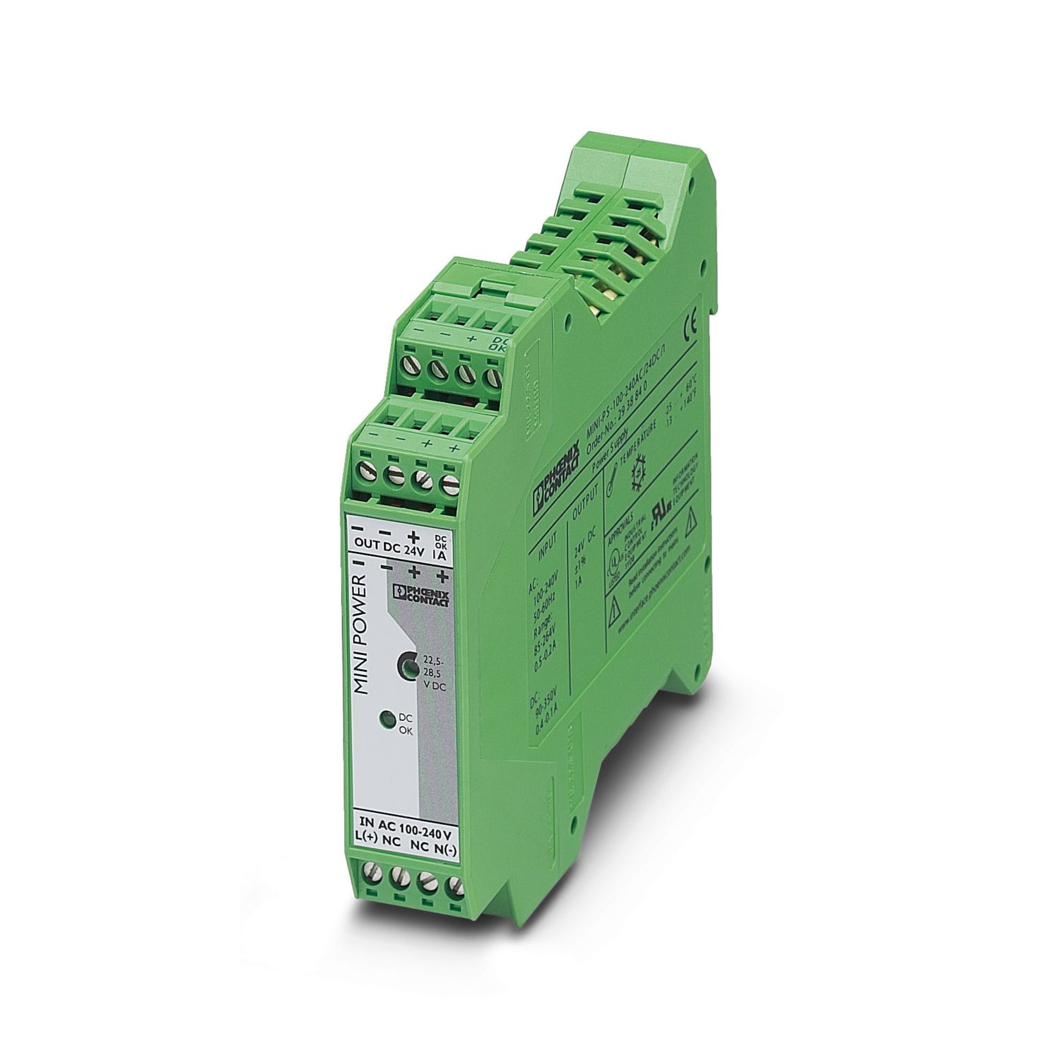 MINI-PS-100-240AC/24DC/1 – Nguồn Mini 24W